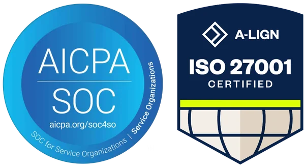 AICPA SOC and ISO 27001 certified (A-LIGN)
